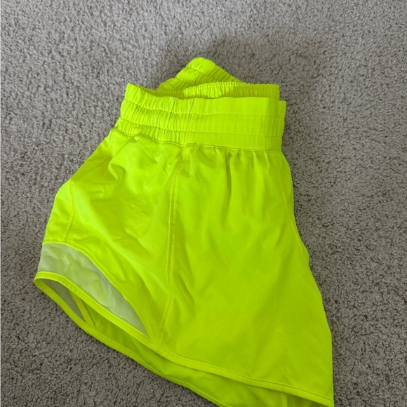 Neon yellow hotty hot shorts - tall (4 inch) - Picture 3 of 4